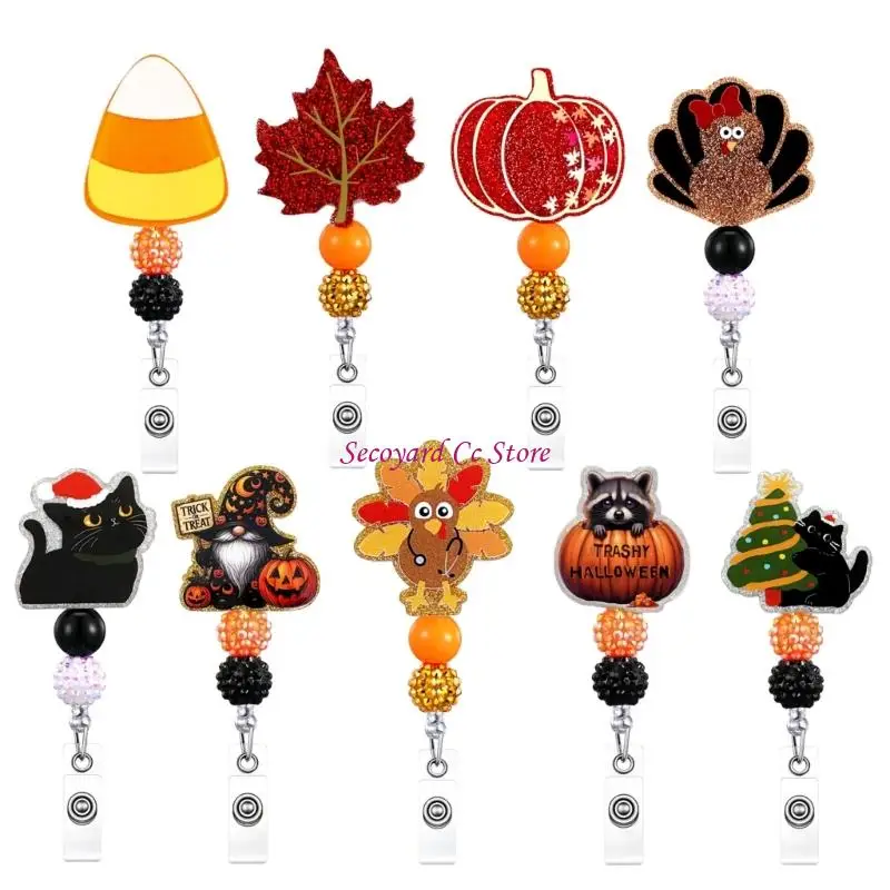 N3UC Badge Reels Holder Retractable Card Holder with Alligators Clip for Nurse, Funny Nursing Doctor Teacher Badge Holder