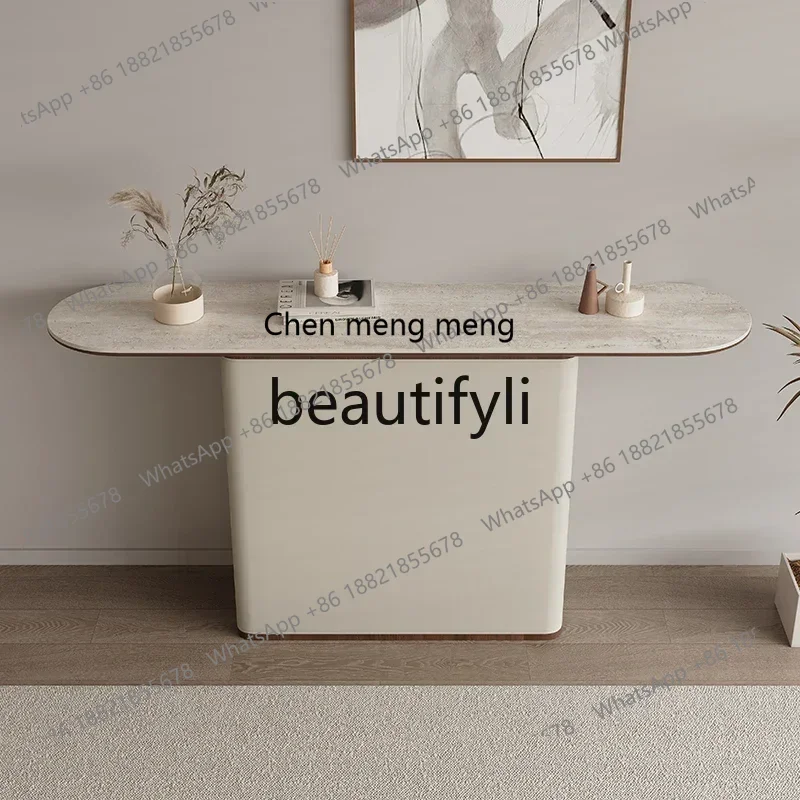 New arrive VVCRetro style, entrance table Italian style, living room corridor, rock slab entrance platform, entrance against the