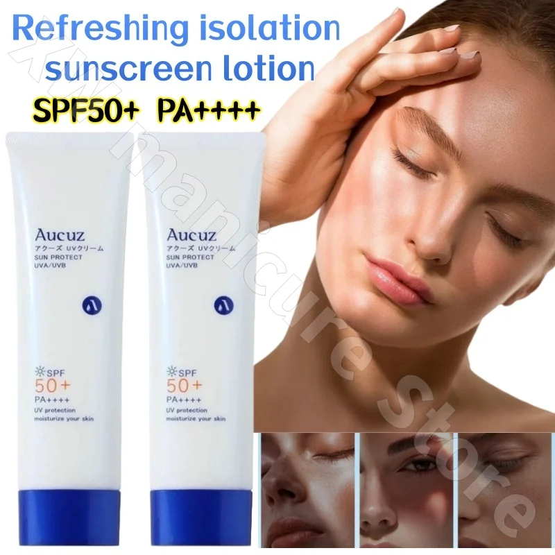 Aucuz Aozha Sunscreen Refreshing Isolation Sunscreen Natural Brightening Light and Non-sticky High Power Sunscreen Spf50+