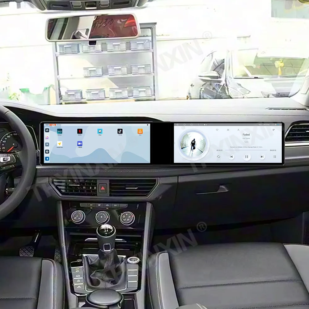 8-Core Dual Screen Android Auto For Volkswagen Sagitar 2019~2022 Multimedia GPS Navigation Car Radio Stereo Receiver Head Unit