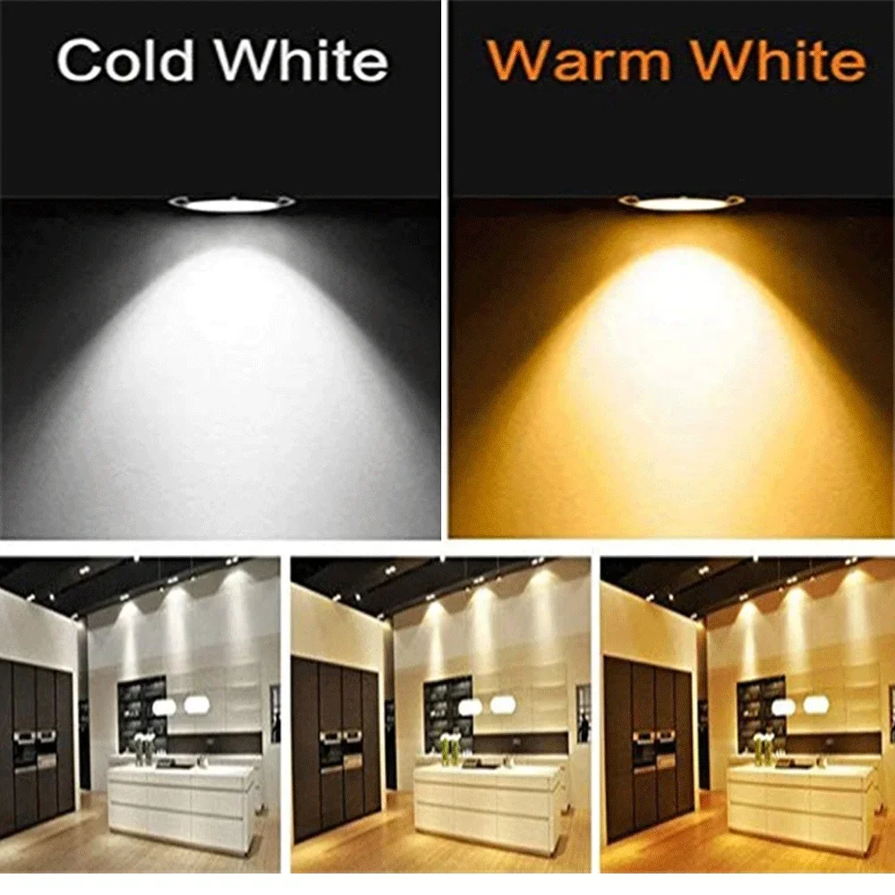 

4PC GU10 LED Bulbs Light 85-265V Fountain Lamp IP65 Waterproof LED Spotlights White Warm White LED Downlight for Indoor Lighting