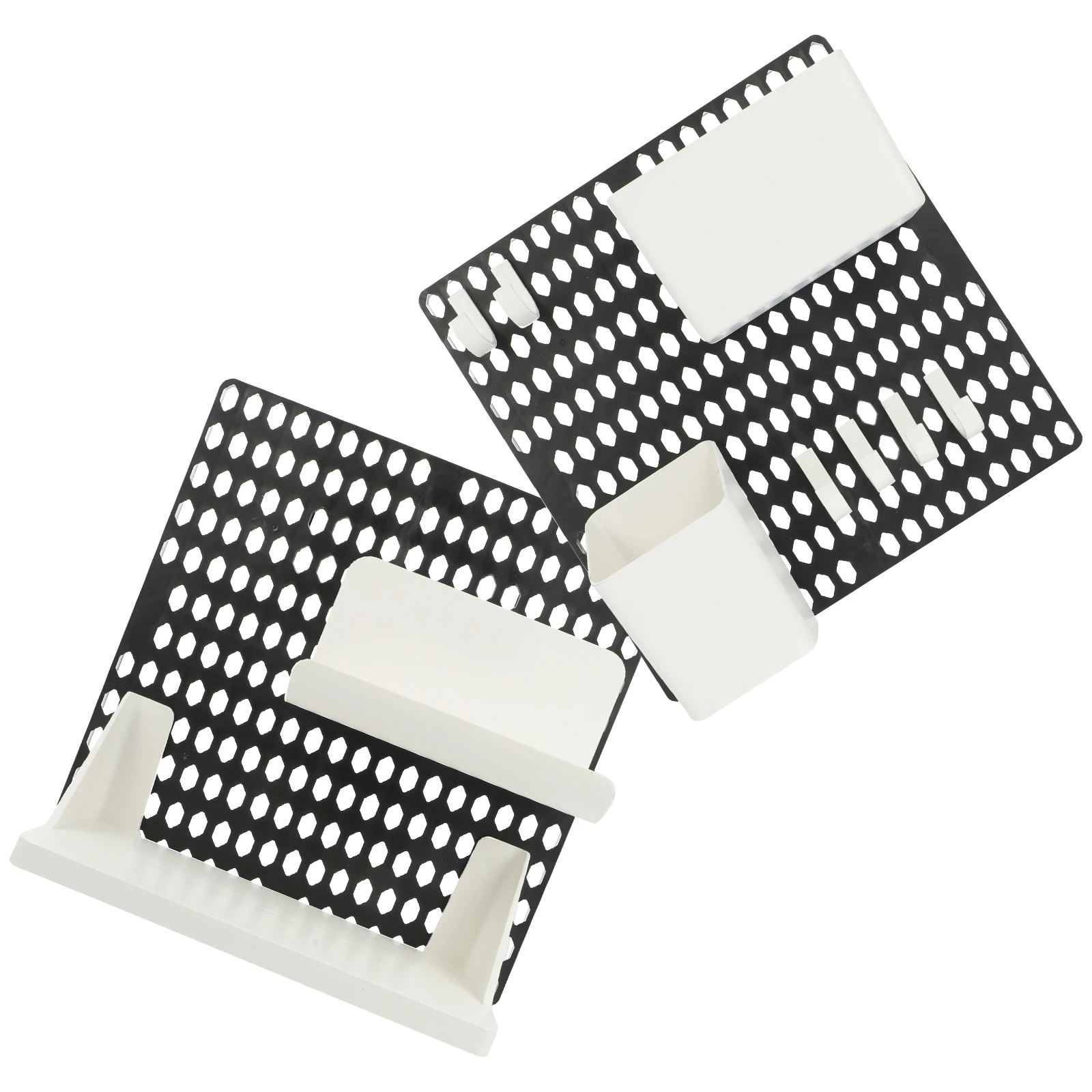 

Wall Storage Box Pegboard Combinations Kit Punch Free Shelf Lightweight Sturdy Plastic Material Reliable Additional