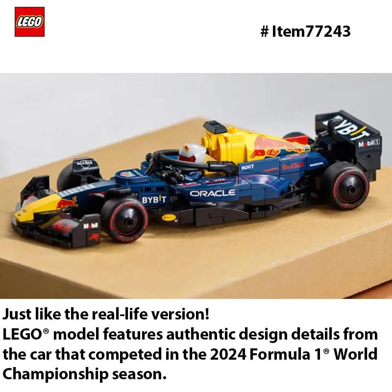 مجموعة نماذج سيارة السباق LEGO 77243 Speed Champions Oracle Red Bull Racing RB20 F1 - مجموعة بناء للبالغين والأعمار 18+ 251 قطعة