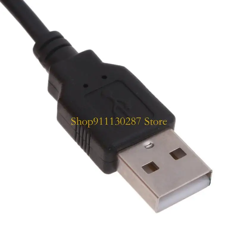 J1HC Dual-Port USB سلك سلك امتداد مع مفاتيح إمدادات الطاقة لجهاز متعدد