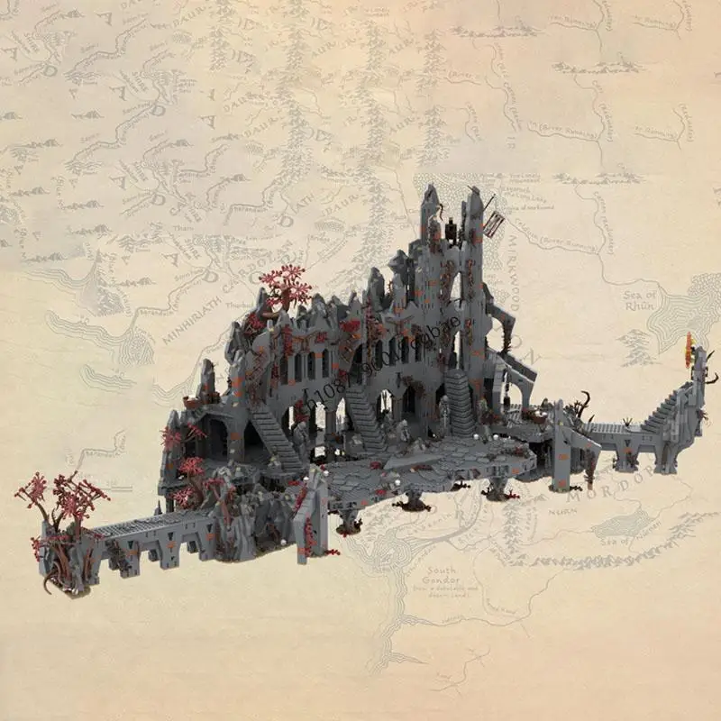 New 11441Pcs Famous The Rings Movie Series Moc Dol-Guldur Set Model Custom Puzzle Diy Creative Ideas Kids Toys Birthday Gifts