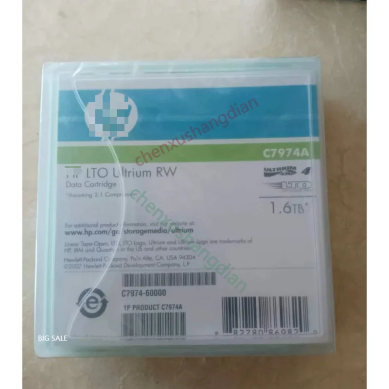 لشريط بيانات HP HP LTO4 1.6 تيرابايت c7974a، علامة تجارية أصلية جديدة