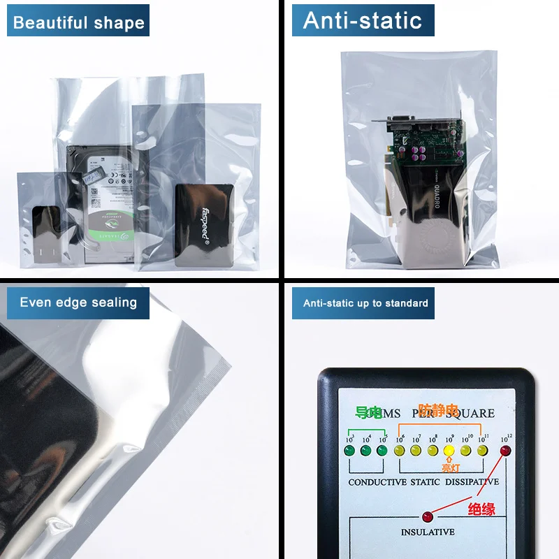 Transparent Anti-static Shielding Package For ESD Moisture-proof Protection Of Electronic Products