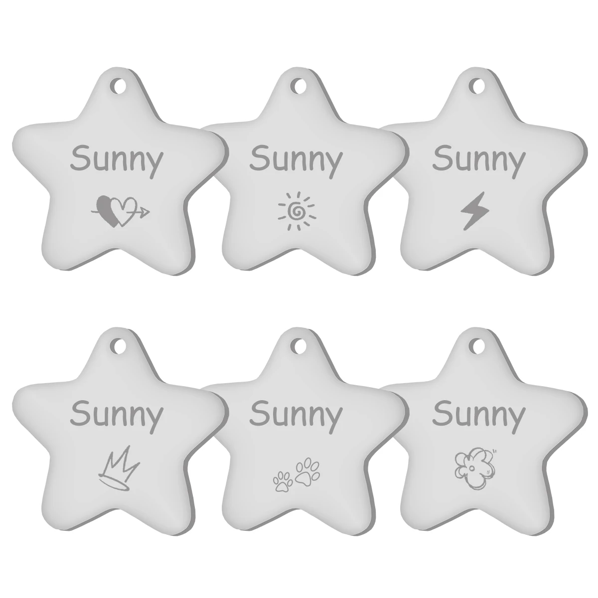 Personalized Dog ID Tag, Engraved Cat Puppy Pet ID, Number Address Plate, Pet Accessories