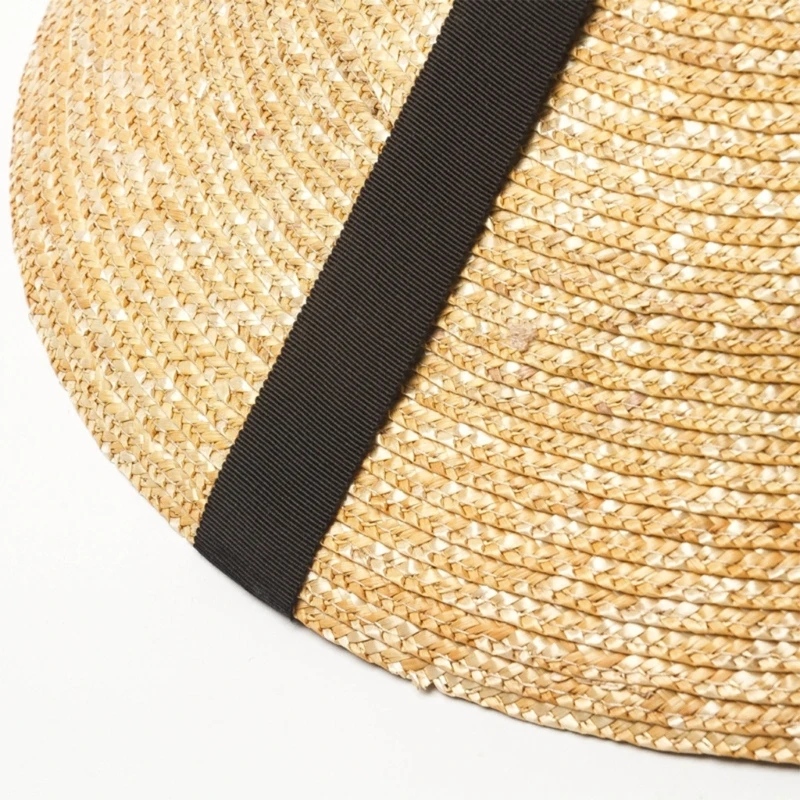 Sun Straw Hat Long Strap Conical Hat Lightweight Hats Wide Brim Summer Sun Hat