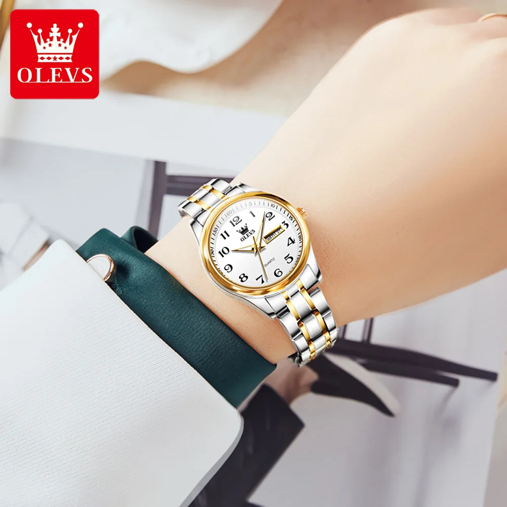 OLEVS 5567 Women\'s Watch Original Luxury Brand Stainless Steel Waterproof Quartz Women\'s Watch Elegant Date Zhou Women\'s watches