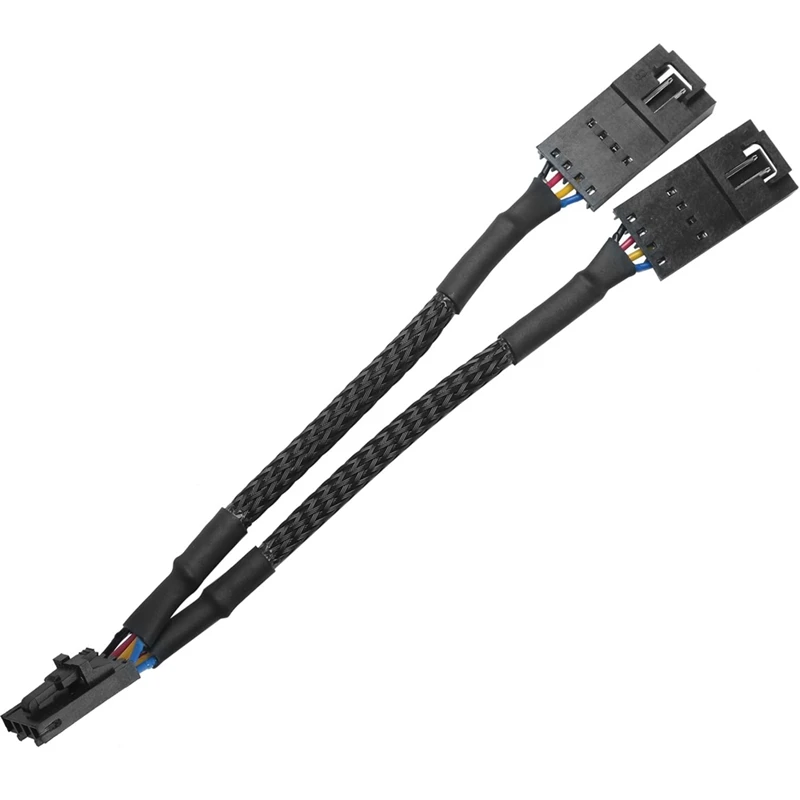 RGB Lighting Extension Cable 1To2 Splitter Cable 4Pin Male To Dual Female Used For Fan Hub Splitter Adaptercable