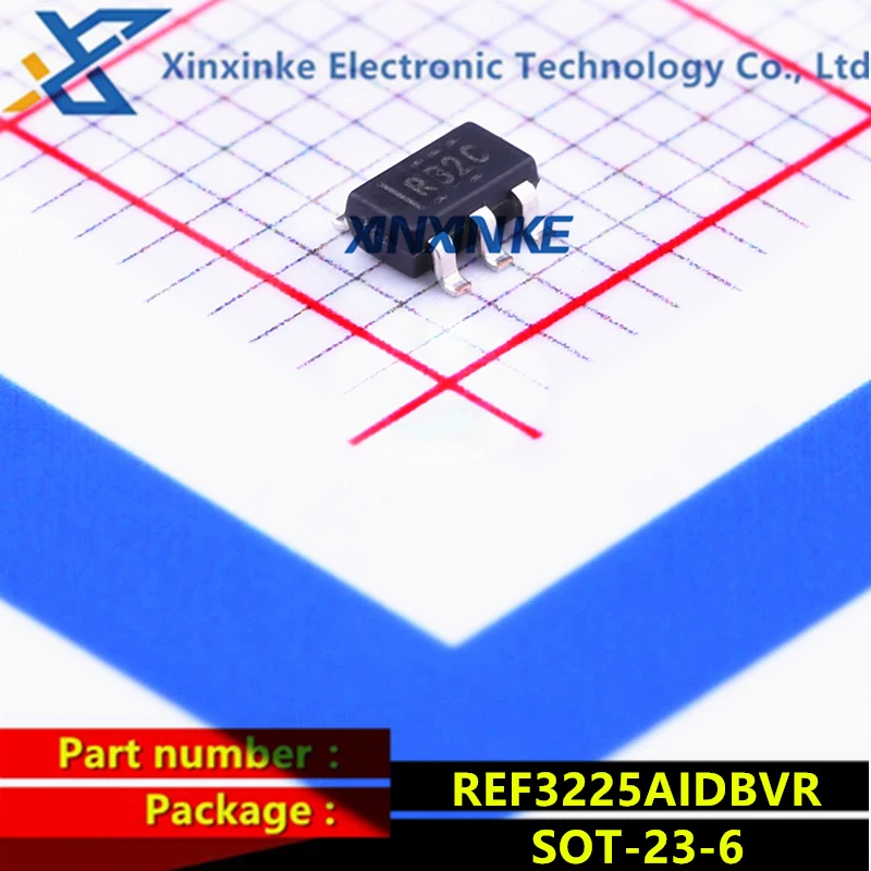 

REF3225AIDBVR SOT-23-6 Mark: R32C Power Management ICs Voltage References 2.5V 4ppm/DegC 100uA Series Brand New Original