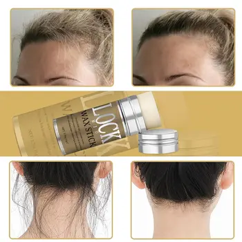 Vosková tyčinka na vlasy LOCKMIO pro ženy a děti s dlouhotrvající fixací, pomádou, kontrolou krepatění a poletujících vlasů, stylingovým voskem pro přírodní paruky 8 nejlepší prodej voskové tyčinky na vlasy - №2