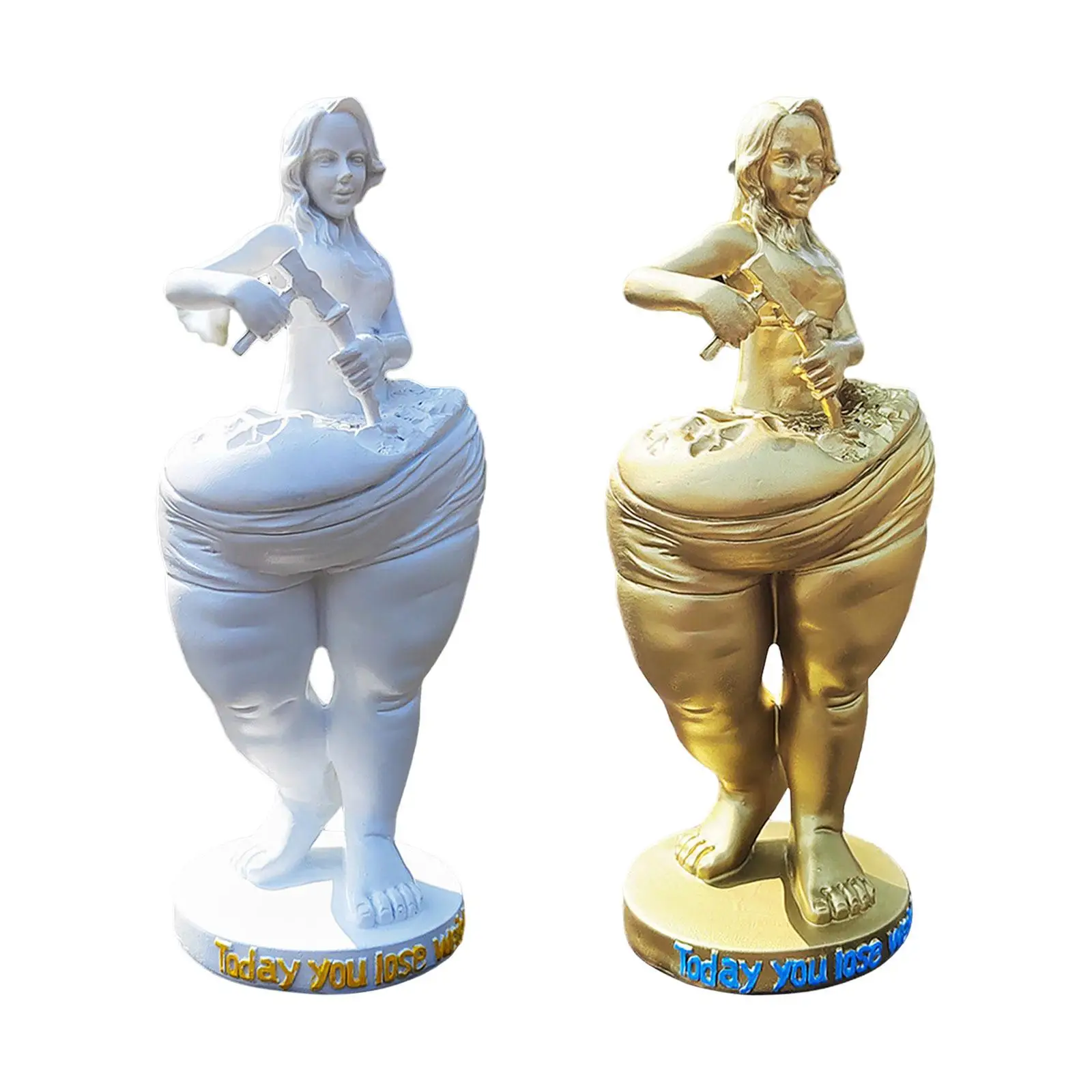 Fitness Bodybuilding Statue, Gym Ornament ,Desktop Office Decorate Gifts Goddess Statue Ornament Lady Figurine Sculpture