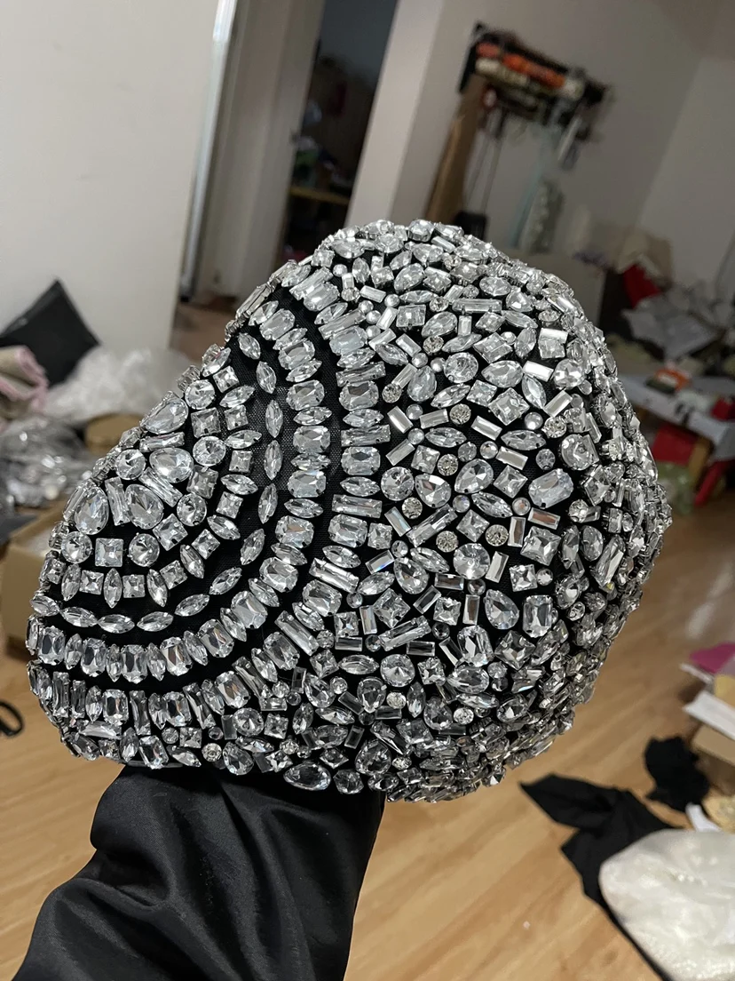 Masque à strass pour Dj, tenue de chanteur de luxe, Costume de scène, carnaval, Rave