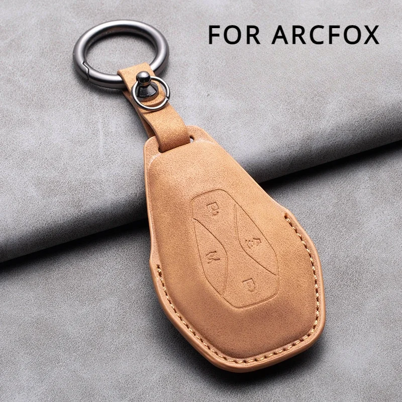 

Car Key Case For ARCFOX Alpha S Alpha T αS αT GT ECF ARCFOX-7 Leather Car Key Cover Protector For Arcfox