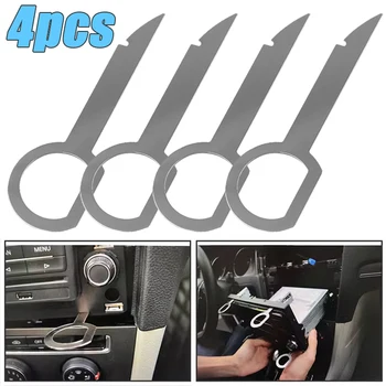 Autoradio Stereo Verwijdering Extractor Key Release Pin Head Unit Audio Install Tool voor VW Audi Ford Mercedes Benz Skoda Onderdelen 4 stuks