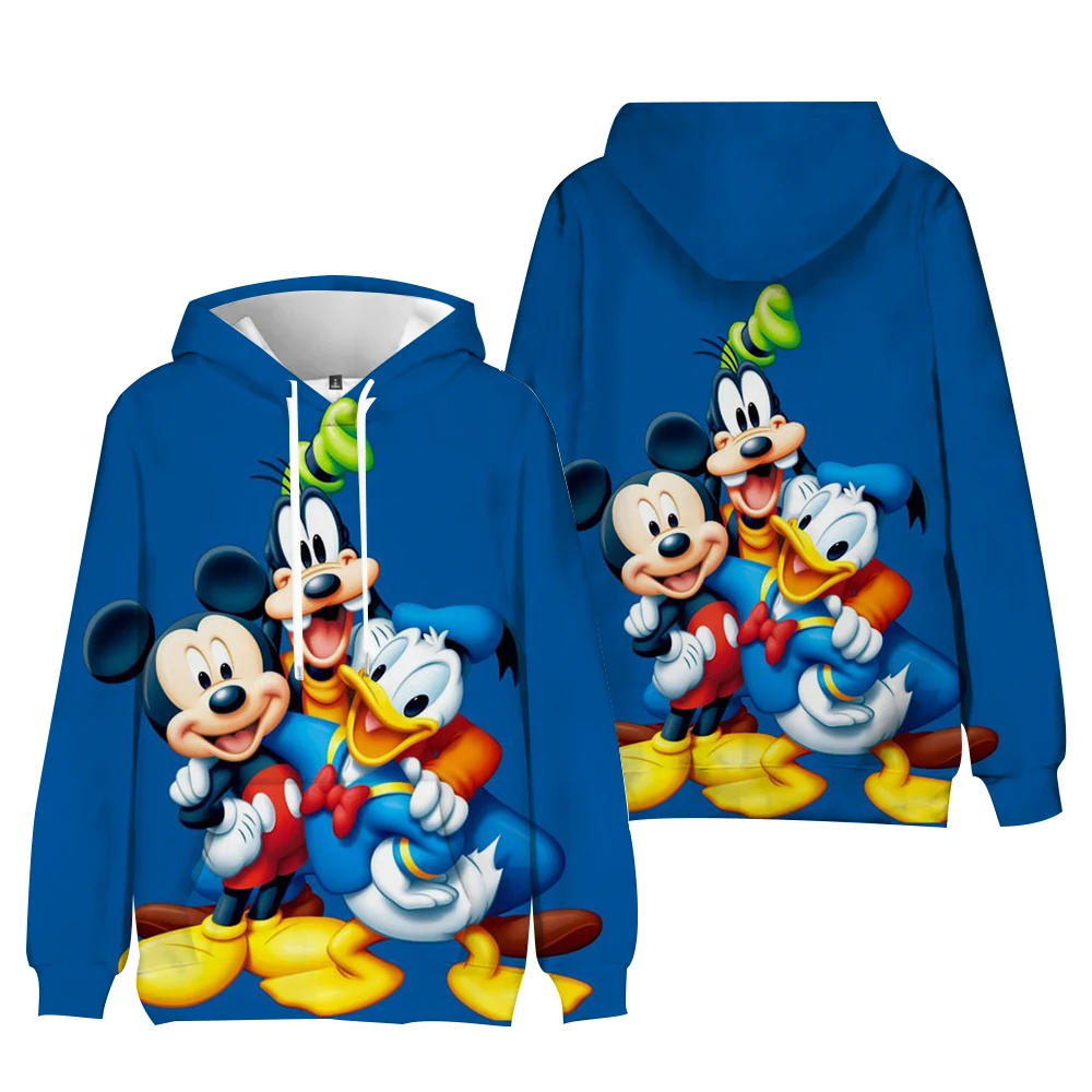 Autumn Mickey Mouse Printed Hoodie Women Fashion Korean Hooded Sweatshirts Woman Y2K Streetwear Loose Hoodies