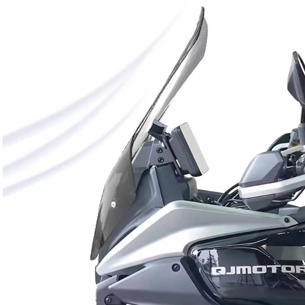 

Motorcycle Front Windshield Modified Windshield Heightened Transparent Baffle Accessories For QJMOTO SRT600 STT 600 2024