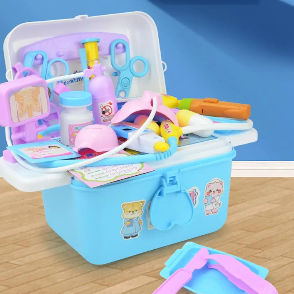 Ensemble de jouets de simulation Doctor Py pour enfants, scènes simulées, bonnes habitudes, petit, 31 pièces