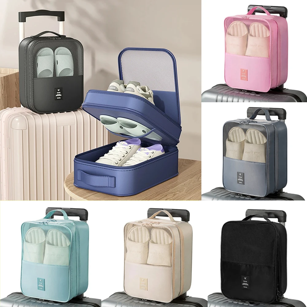 Hochwertige Tragbare Reise-Schuhtaschen, Unterwäsche-Taschen, Kleidertaschen, Doppelschichtige Multifunktionale Aufbewahrungstaschen