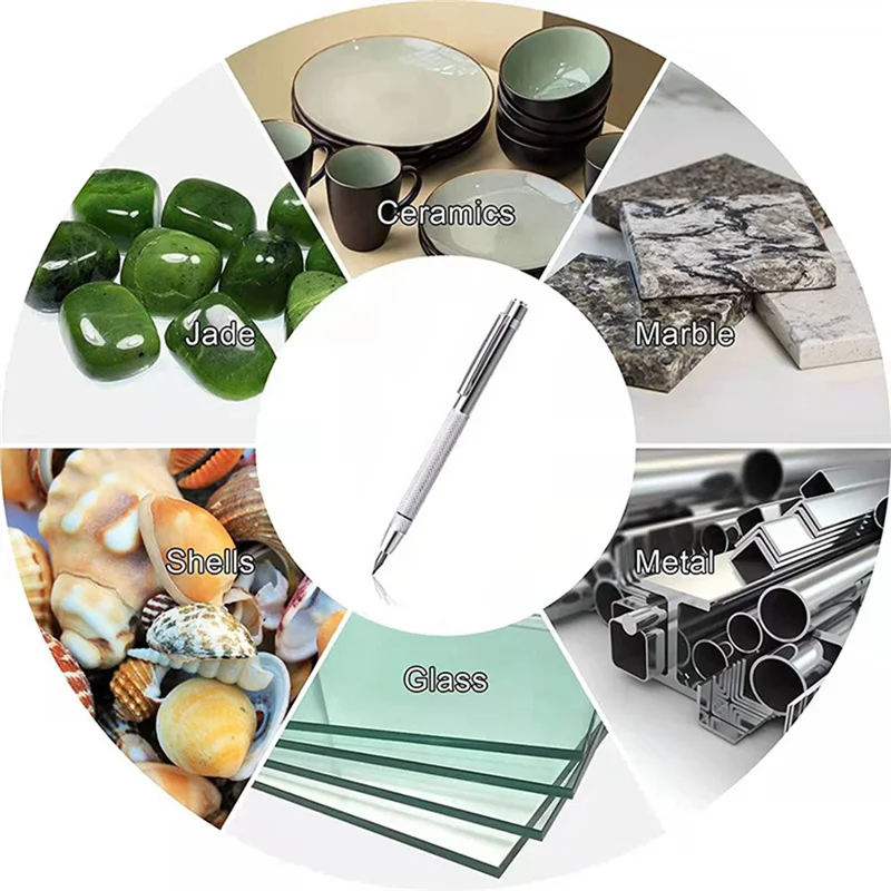 

Diamond Scribing Pen Tungsten Carbide Tip Engraving Pen For Glass Metal Marking-ABQU