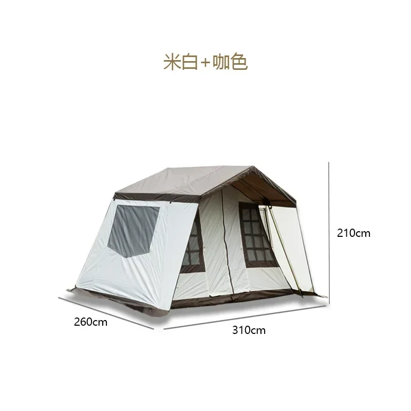 Camping tent outdoor rainstorm protection villa type camping Xichuan hut