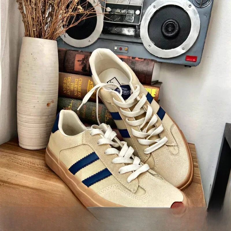 

Simple Versatile Canvas Shoes Mesh Rubber Outsole Large Bottom Dequn Women's Style Spring Summer Unisex Canvas Shoes