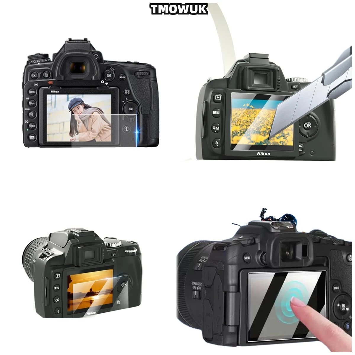 

For Nikon D5300 D54 D5500 D5600 Oil Resistant Tempered Glass LCD Protector 9H Hardness