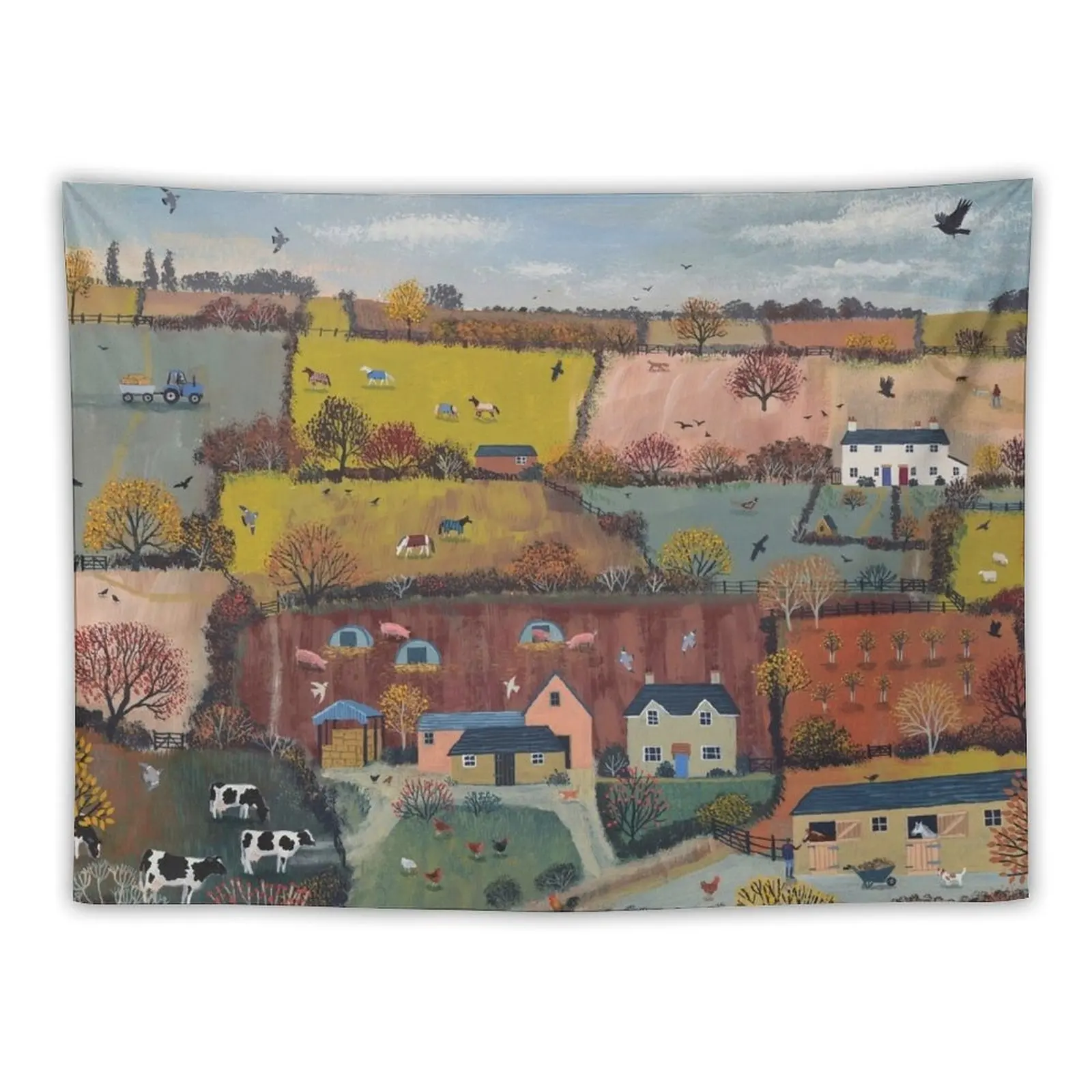 

Autumn Farm Tapestry Decoration Pictures Room Wall Wall Deco Room Decorations Aesthetics Tapestry