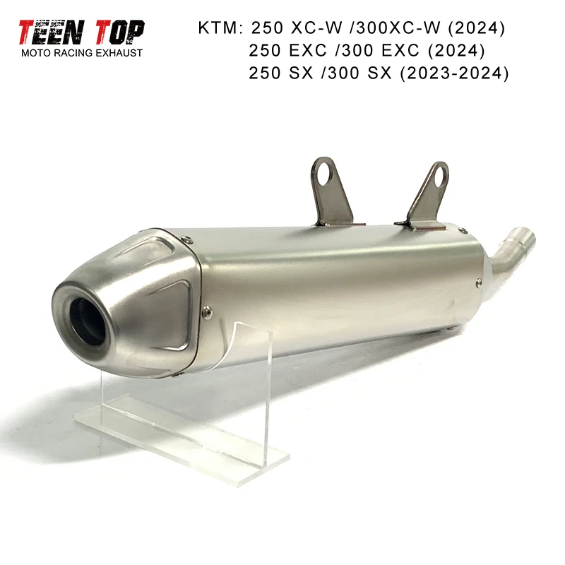 Offroad Bike Exhaust Muffler For KTM 250 XC-W/300XC-W /250 EXC /300 EXC /250 SX /300 SX Motorcycle Steel Slip-on Exhaust 2024