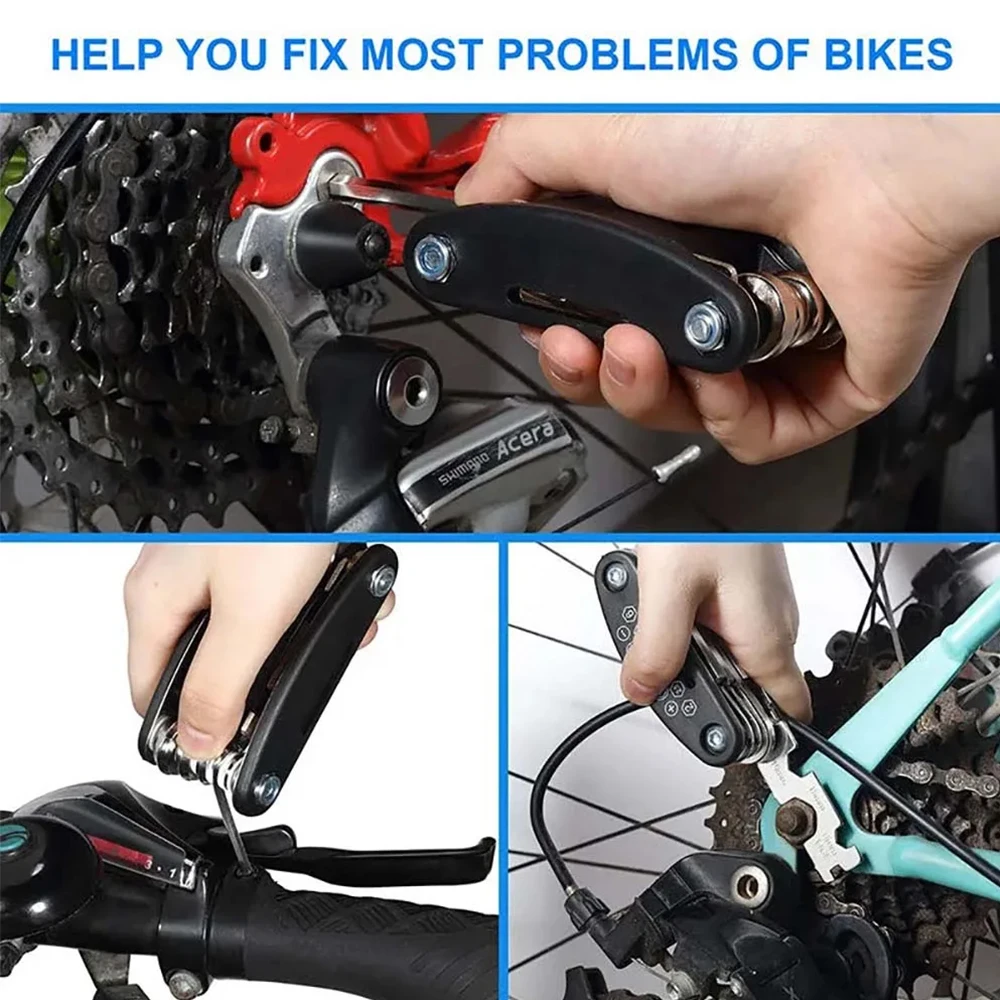 16 in 1 Bicycle Repair Tools Multipurpose Wrench Portable Socket Screwdriver Mountain Bike Motorcycle Bicycle LK-AA507