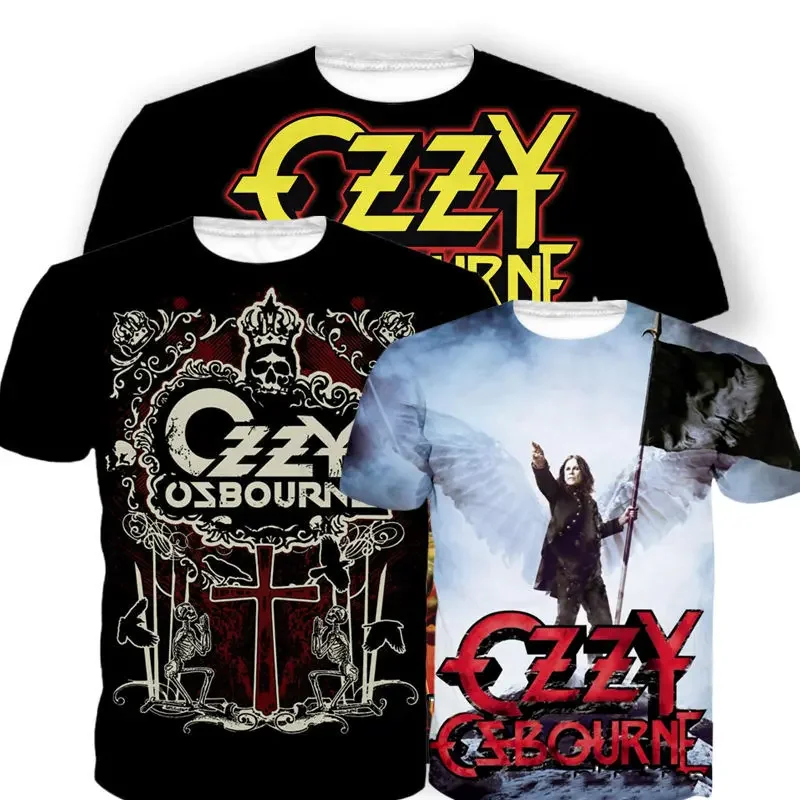 Rock Band T Shirt Ozzy Osbourne 3d Printed Tshirt Men Women Fashion T-shirt Hip Hop Tops Tees Graphic T-shirts Men Clothes Kids image 2