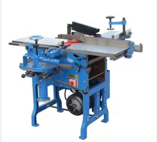 

443A Multi-Purpose Woodworking Planer Thicknesser Popular Multi-Use Sawmill Machine With Push Table Motor