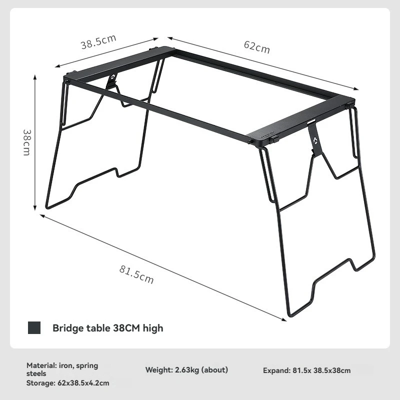 

CAMPINGMOON CK-3650-T38 IGT Outdoor Camping Chair And Table Set Foldable Korean Bbq Grill Table Coffee Outdoor Camping Gear