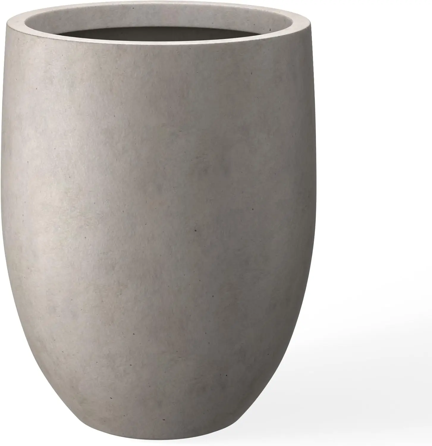 

Tall Weathered Concrete Round Planter