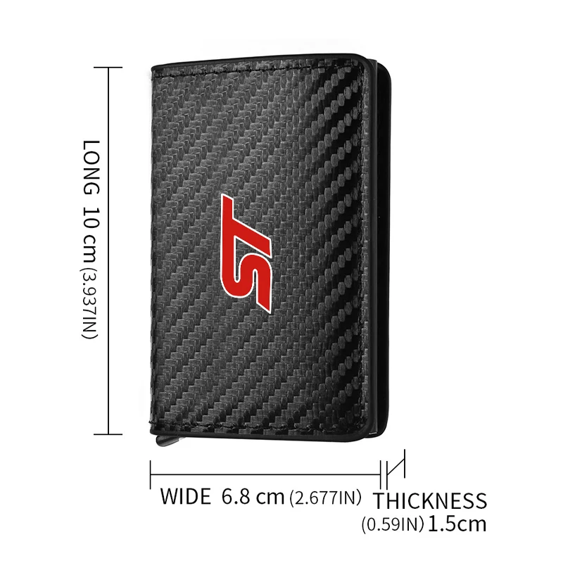 Car Rfid Wallets Automatic Pop-up Bank Credit Cardholder Case For Ford ST Focus mk2 mk3 Fiesta mk7 Ranger Mondeo mk4 S-MAX Kuga