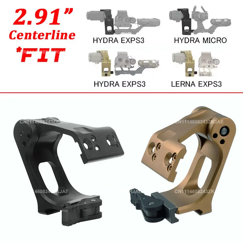 Unity FTC OMNI Magnifier Mount Rifle Scope 2.91"/2.26" Center Hight Magnifier Sight Fast QD Flip to Side Bracket Picatinny Rail view 6