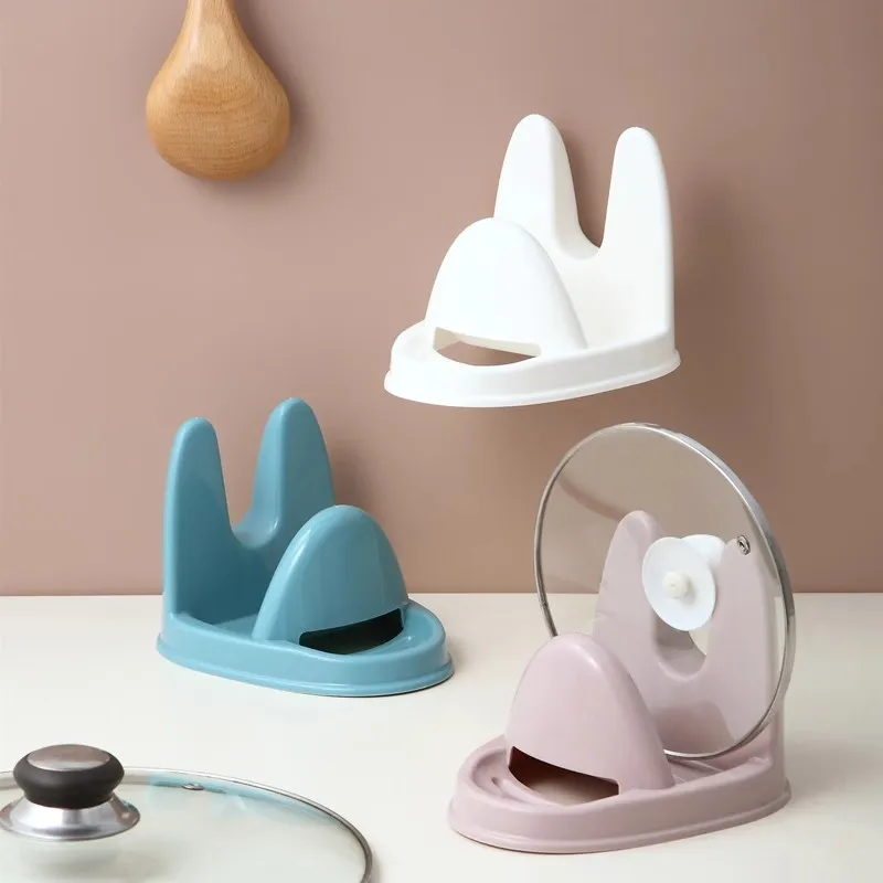 1pcs Pot lid rack sitting kitchen countertop vegetable board holder household pot lid cutting board storage rack spatula spoon s