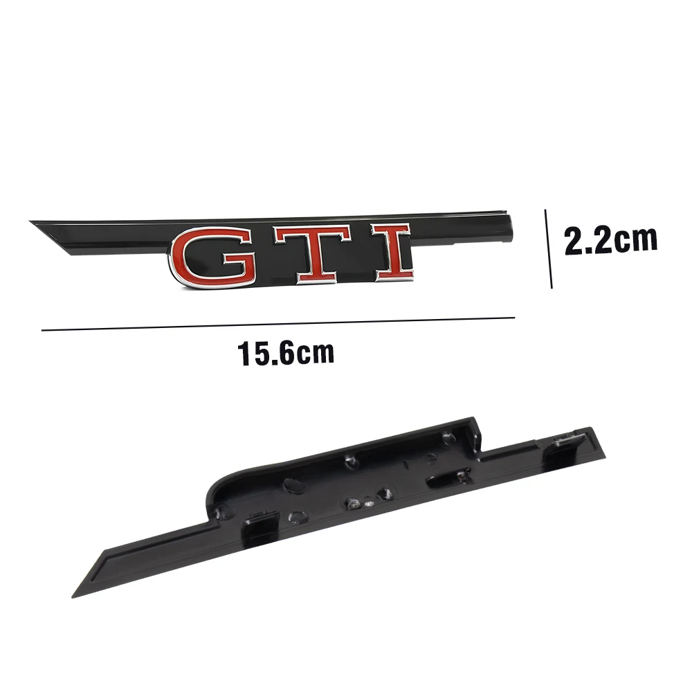 Car Decoration ABS GTI GTD Logo Car Front Grille Emblem Sticker For Volkswagen VW Golf 8 Rline GTI Replacement Badge Accessories