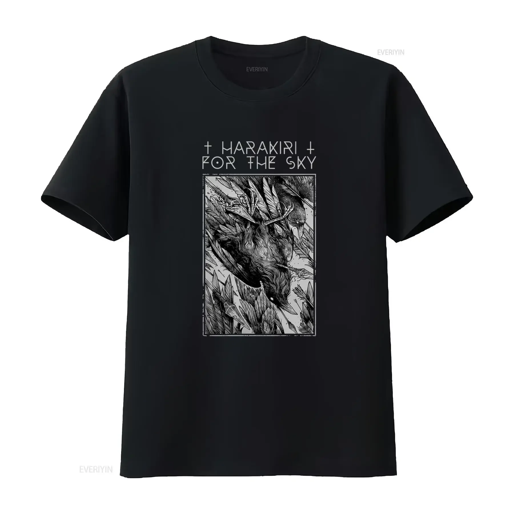 Harakiri For The Sky Falling Bird T Shirt Unique Art Print Design High Quality Fabric Perfect Fashion Forward Individuals