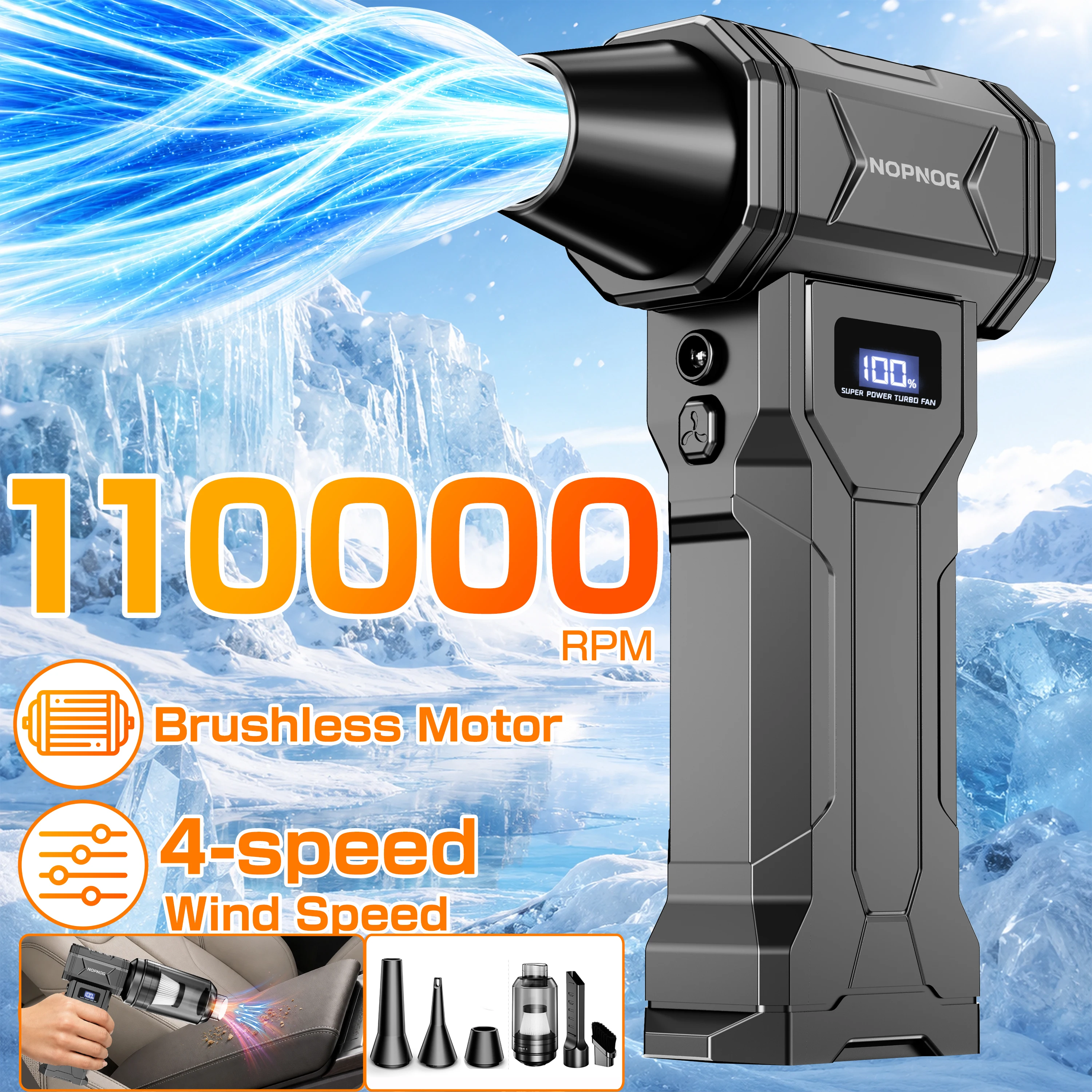 Power Tools Keyboard Manager - Turbo Fan Violent Jet Blower Cleaning