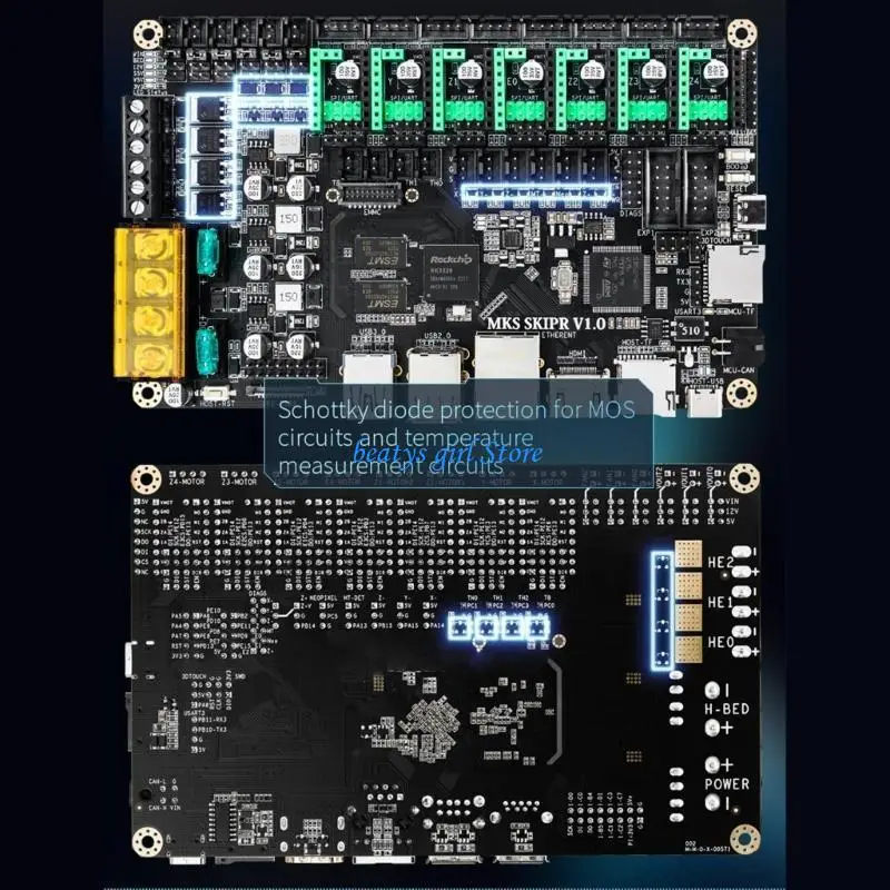 C7AB MakerBase-Mks Skipr Printer Board Quad-Core 64bits SOC يدير شاشة Klipper & PI-TS35 لـ Raspberrypi voron vs Board #4