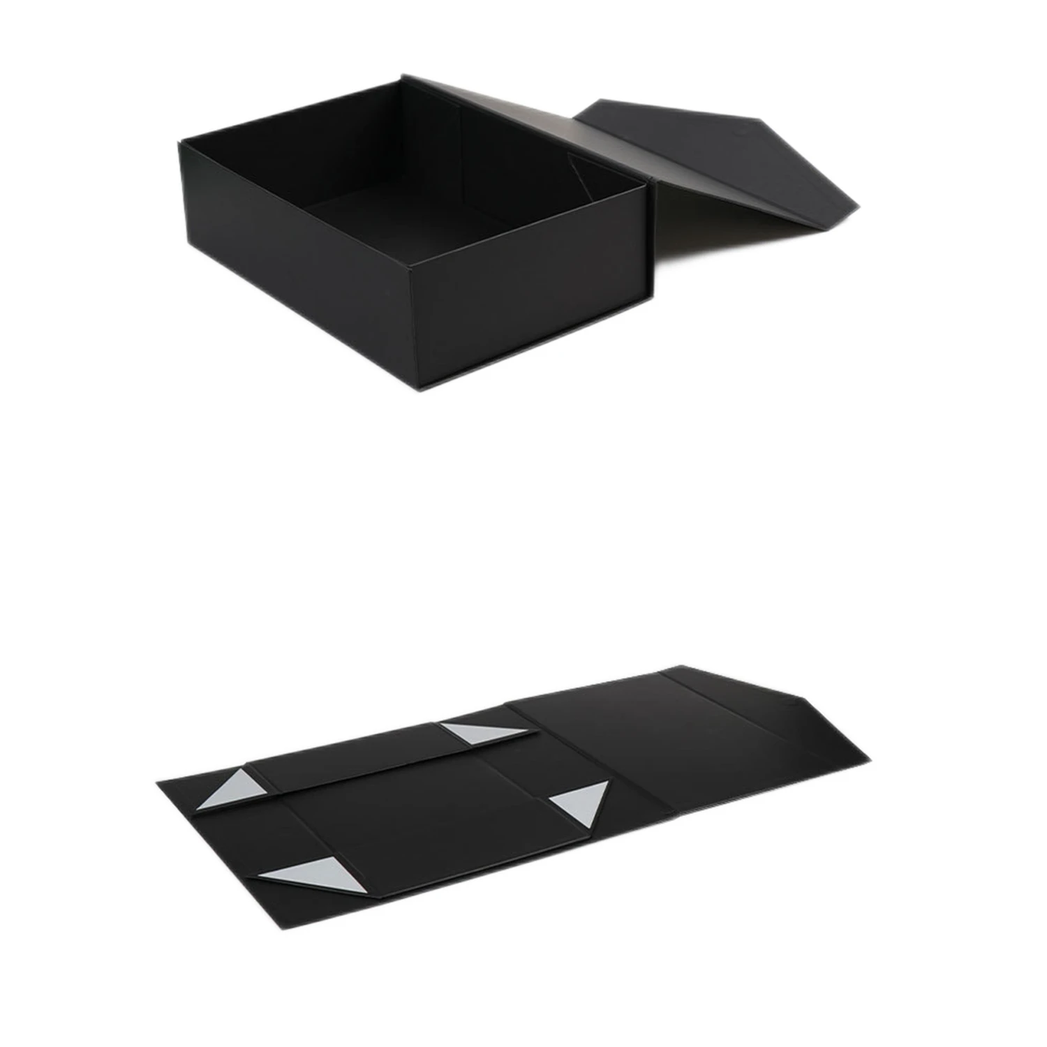 Elegant Black & White Gift Boxes - Durable & Collapsible for Groomsmen, Bridesmaids & Special Occasions - Easy Assembly, Lid Clo