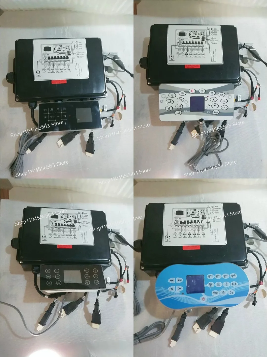 Swimming pool control electric box touch panel screen circulation heating constant temperature bubble lights filter disinfection