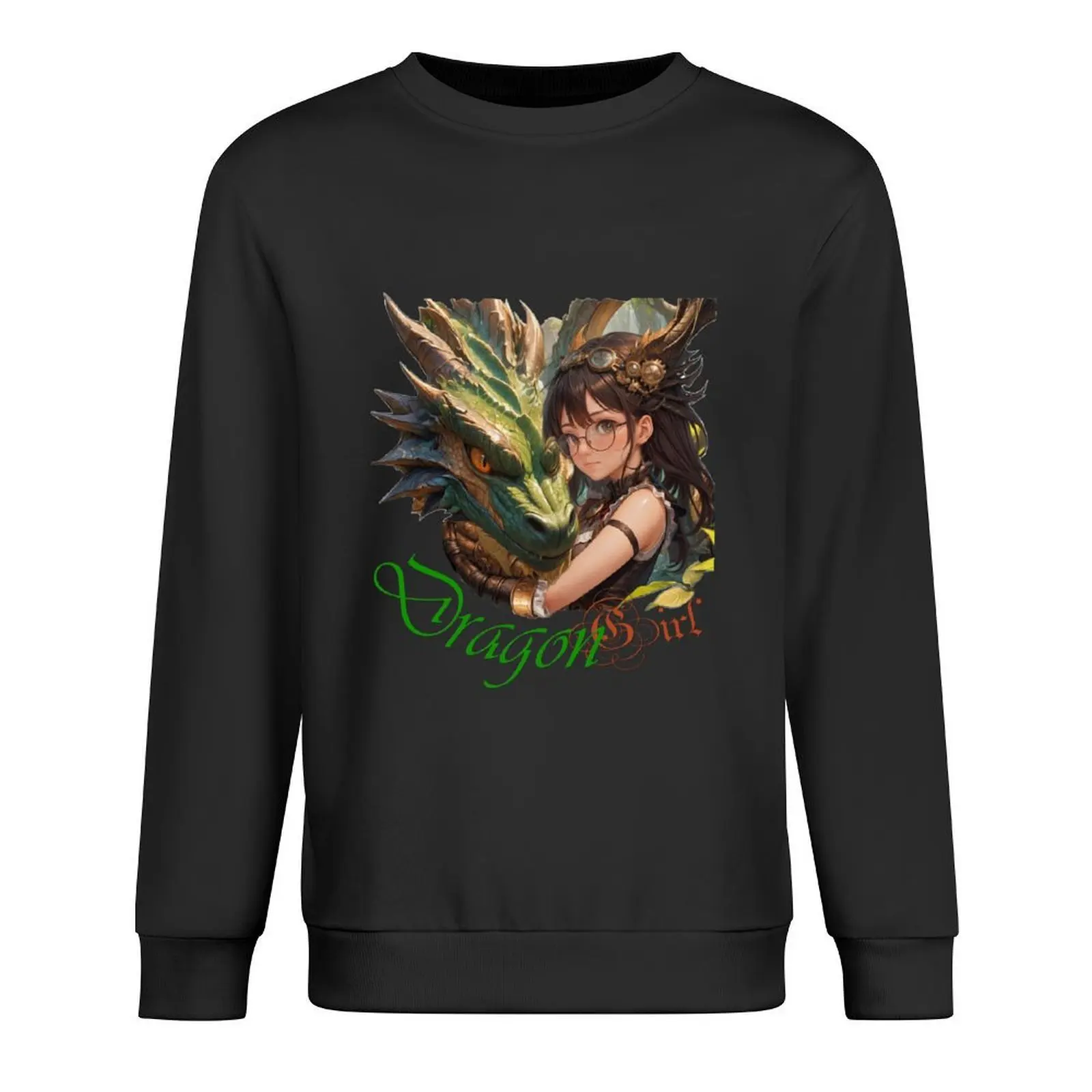 

dragon girl Pullover men clothing autumn anime clothing graphic t shirts men winter man sweatshirt