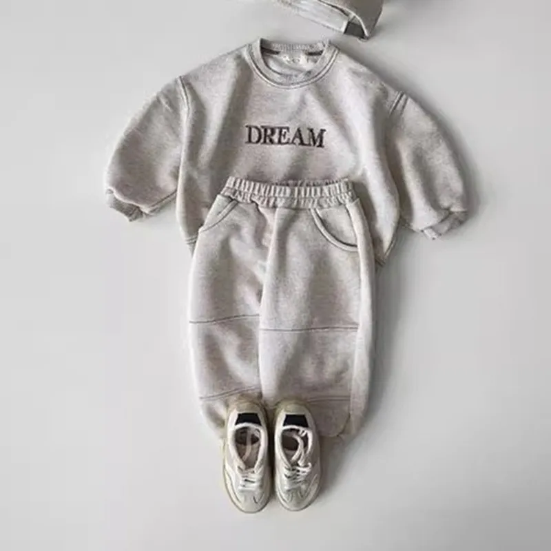 New Fashion Newborn Baby Autumn ToddlerClothes Set  Clothing OutfitsBoys Girls Casual Tops + Jogger Trousers 2Pcs Infant Unisex