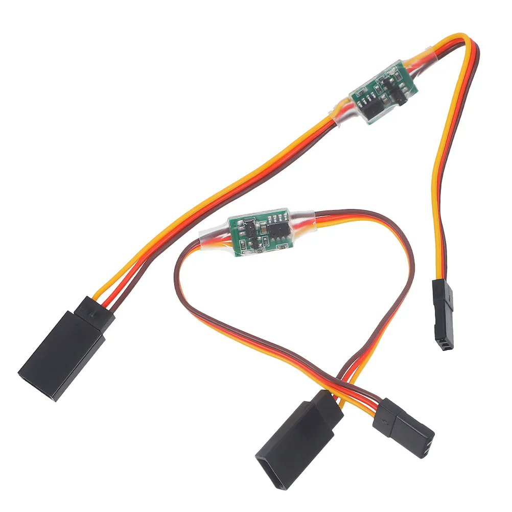 

2Pcs High Voltage Servo Signal 3V-24V Wide Range Steering Gear Rotation Inverter for Drone Robot Car Servo Direction