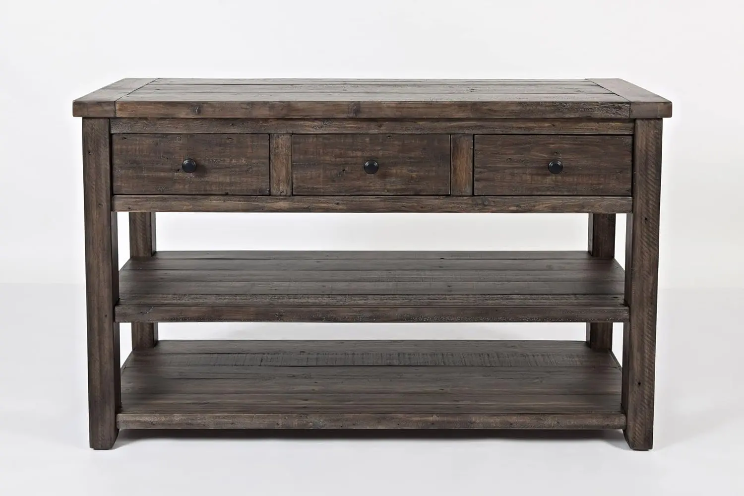 Jofran Madison County Reclaimed Solid Wood Farmhouse Sofa Console Table, 50