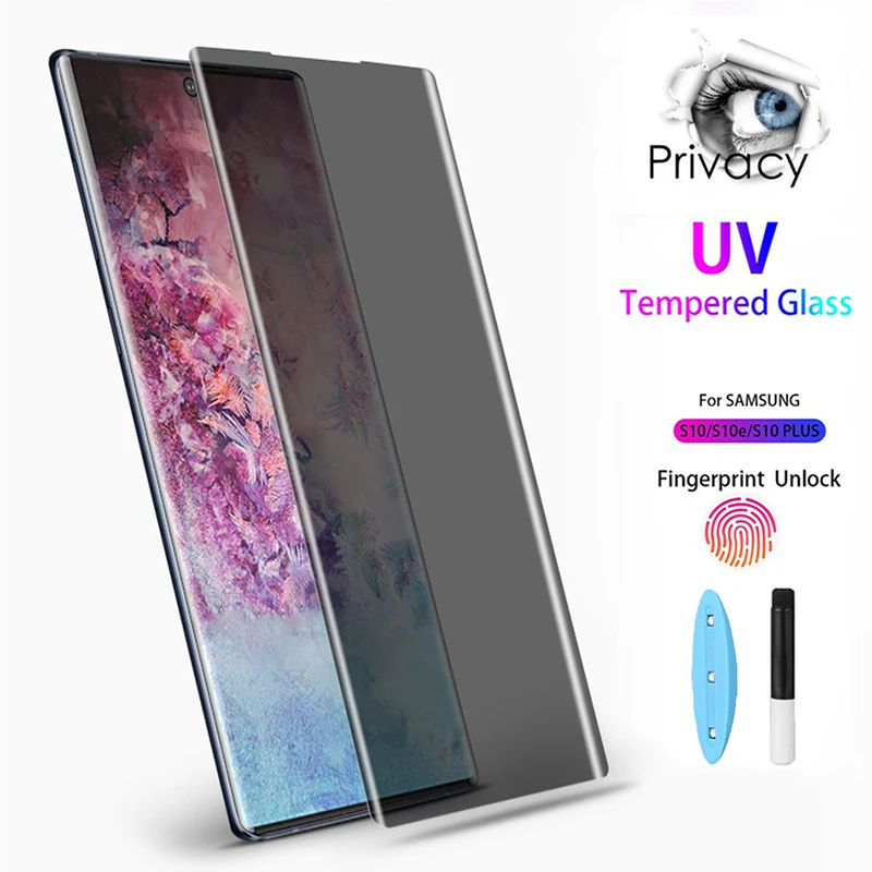 

UV Glue Privacy Tempered Glass Protective Film For OPPO Find X3 X5 Pro X2 X Reno 3 4 5 6 6Pro 5pro Anti Peep Screen Protector